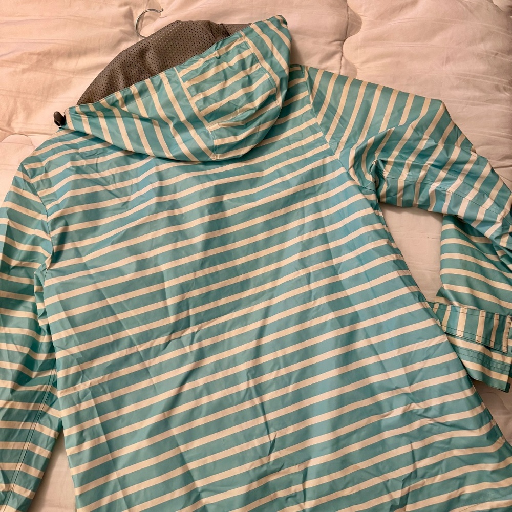 Coastal Preppy - Charles River Cabana Stripe Rain Jacket w/ Seaside Tag (Size S) - Picture 6 of 7